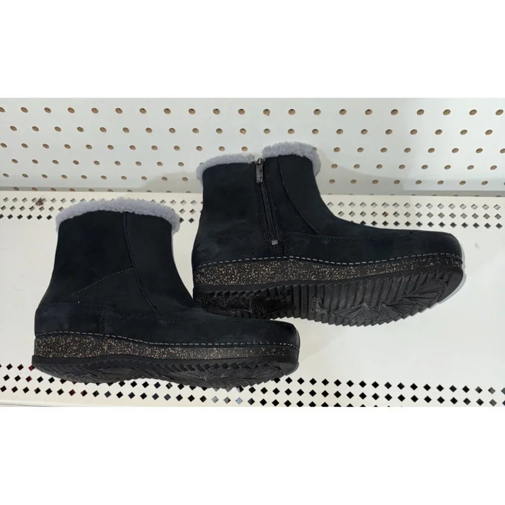 Dansko Mitzy Womens Suede Side Zip Lined Ankle Boots Booties Size EU 39 US 8.5 9